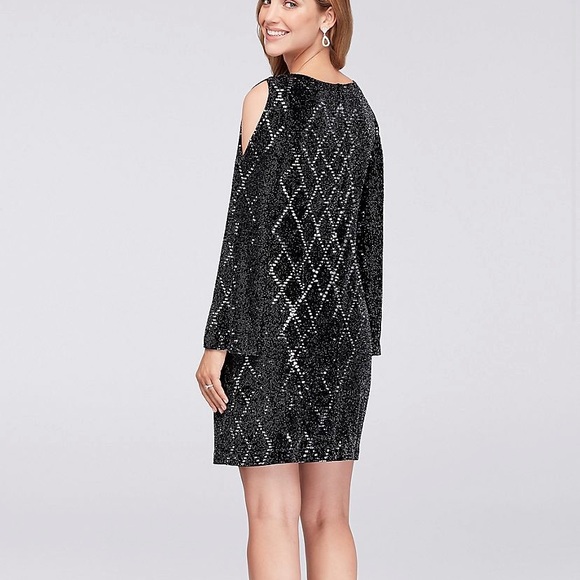 Jessica Howard black sequin glitter dress - Picture 2 of 9